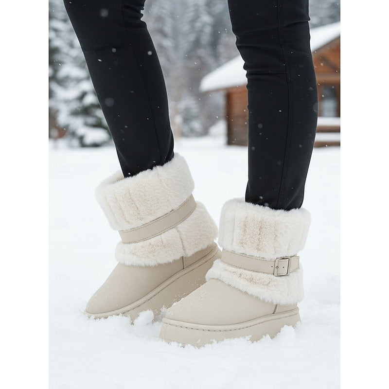 Camille Hawthorne | Cozy Fur-Trimmed Snow Boots For Women