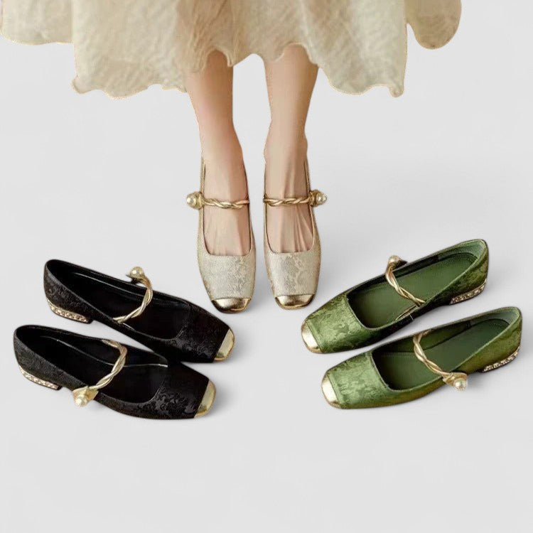 Eleonora Bianchi | Green Orthopedic Mary Jane Heels