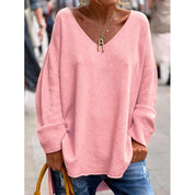 Francesca Moretti | Relaxed V-Neck Pullover For Women
