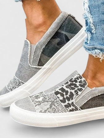 Seraphelle Davenport | Animal Print Slip-On Orthopedic Loafers