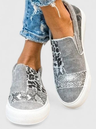 Seraphelle Davenport | Animal Print Slip-On Orthopedic Loafers