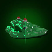 North Star | Red Luminous Shark Christmas Slippers For Women