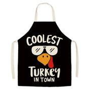 Harvest Glow | Pilgrim Turkey Print Thanksgiving Apron Unisex