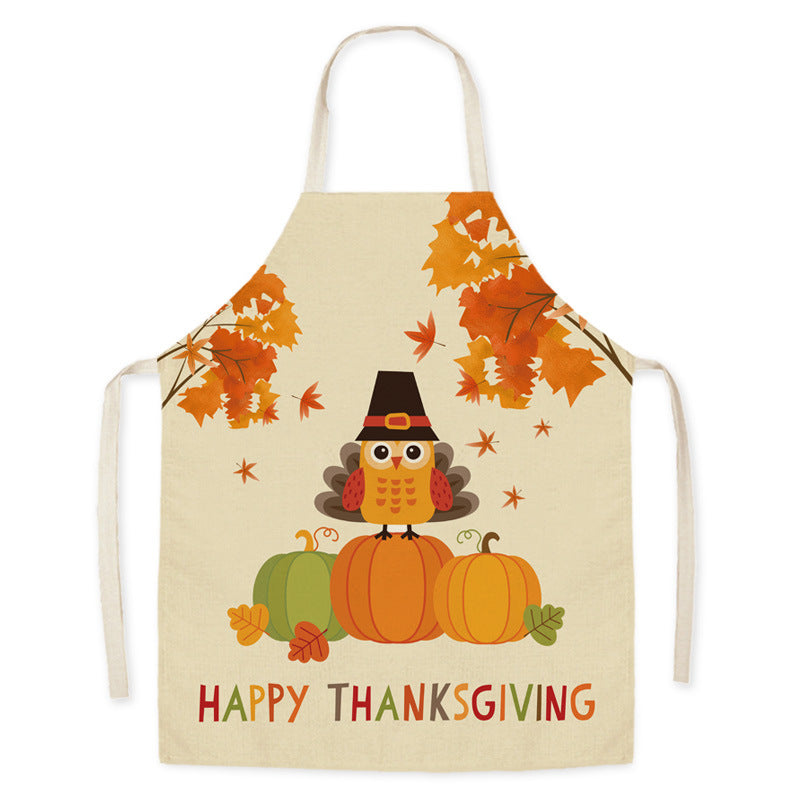 Harvest Glow | Pilgrim Turkey Print Thanksgiving Apron Unisex