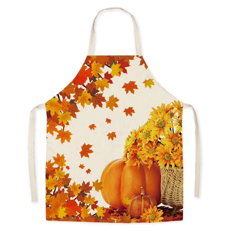Harvest Glow | Pilgrim Turkey Print Thanksgiving Apron Unisex