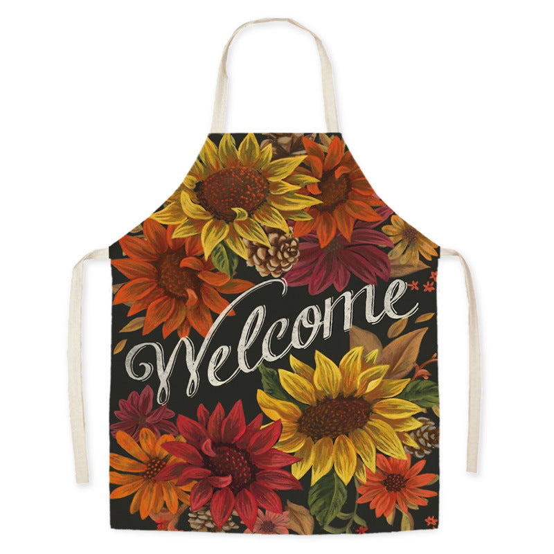 Harvest Glow | Pilgrim Turkey Print Thanksgiving Apron Unisex