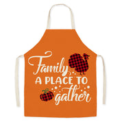 Harvest Glow | Pilgrim Turkey Print Thanksgiving Apron Unisex