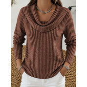 Marguerite Danvers | Cowl-Neck Ribbed Sweater For Women