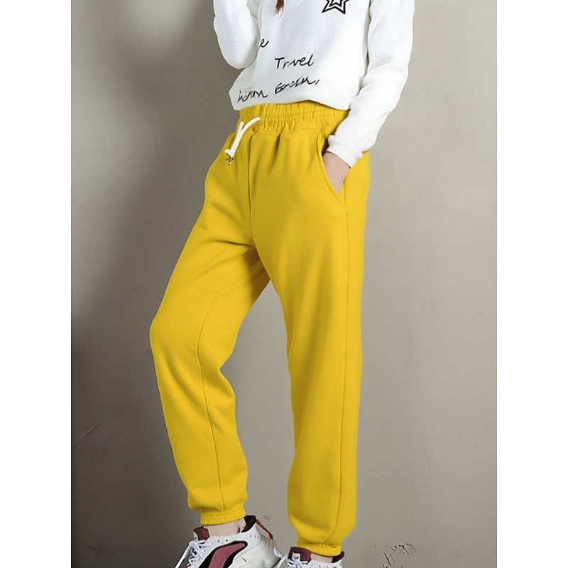Ondine Fabregues | Cozy High-Waist Fleece Joggers For Women