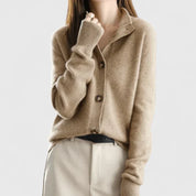 Claudia Beaumont | Refined Collared Cardigan For Women