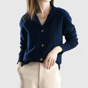 Claudia Beaumont | Refined Collared Cardigan For Women