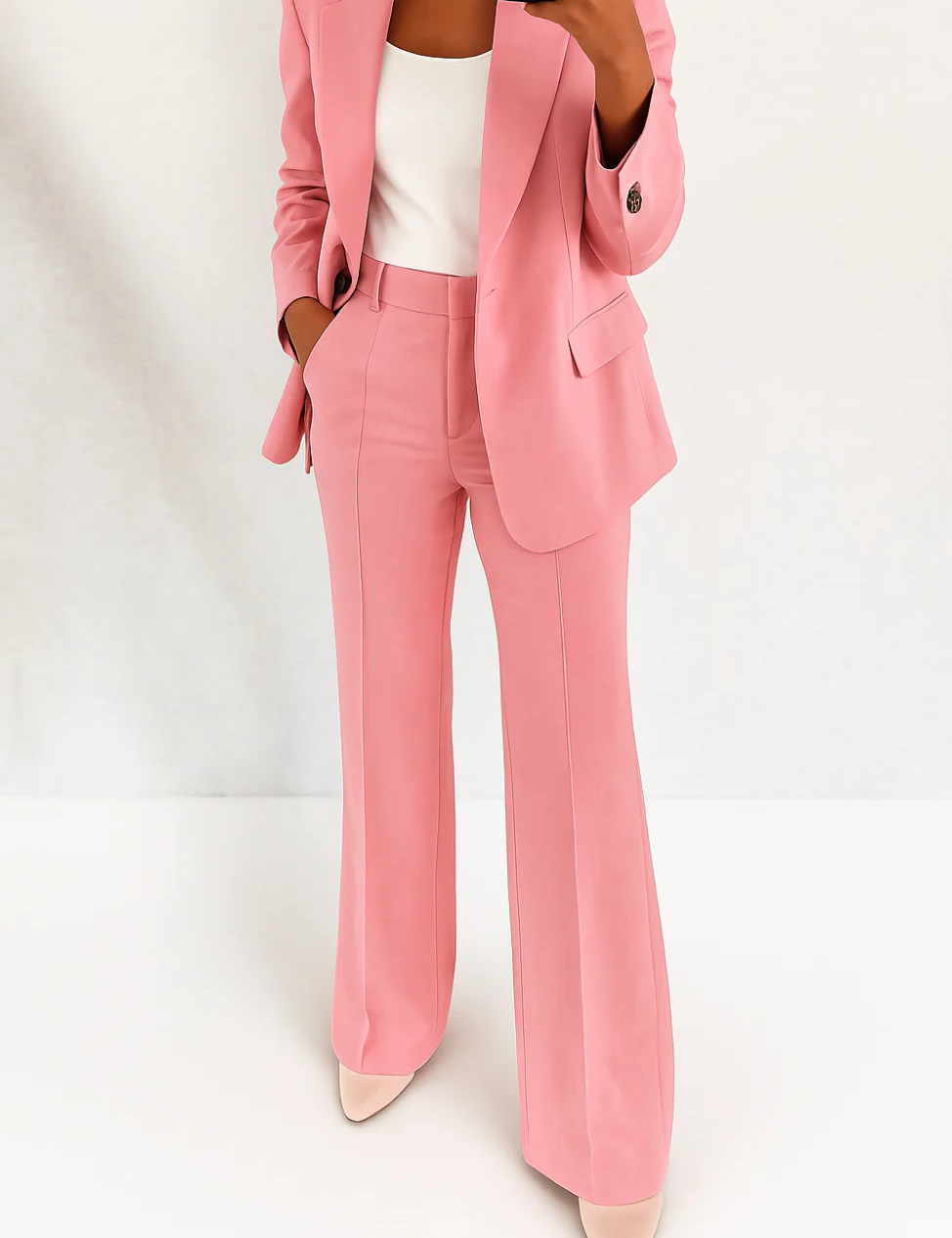 Margeline Thornvale | Blue Two-Piece Tailored Suit for Women