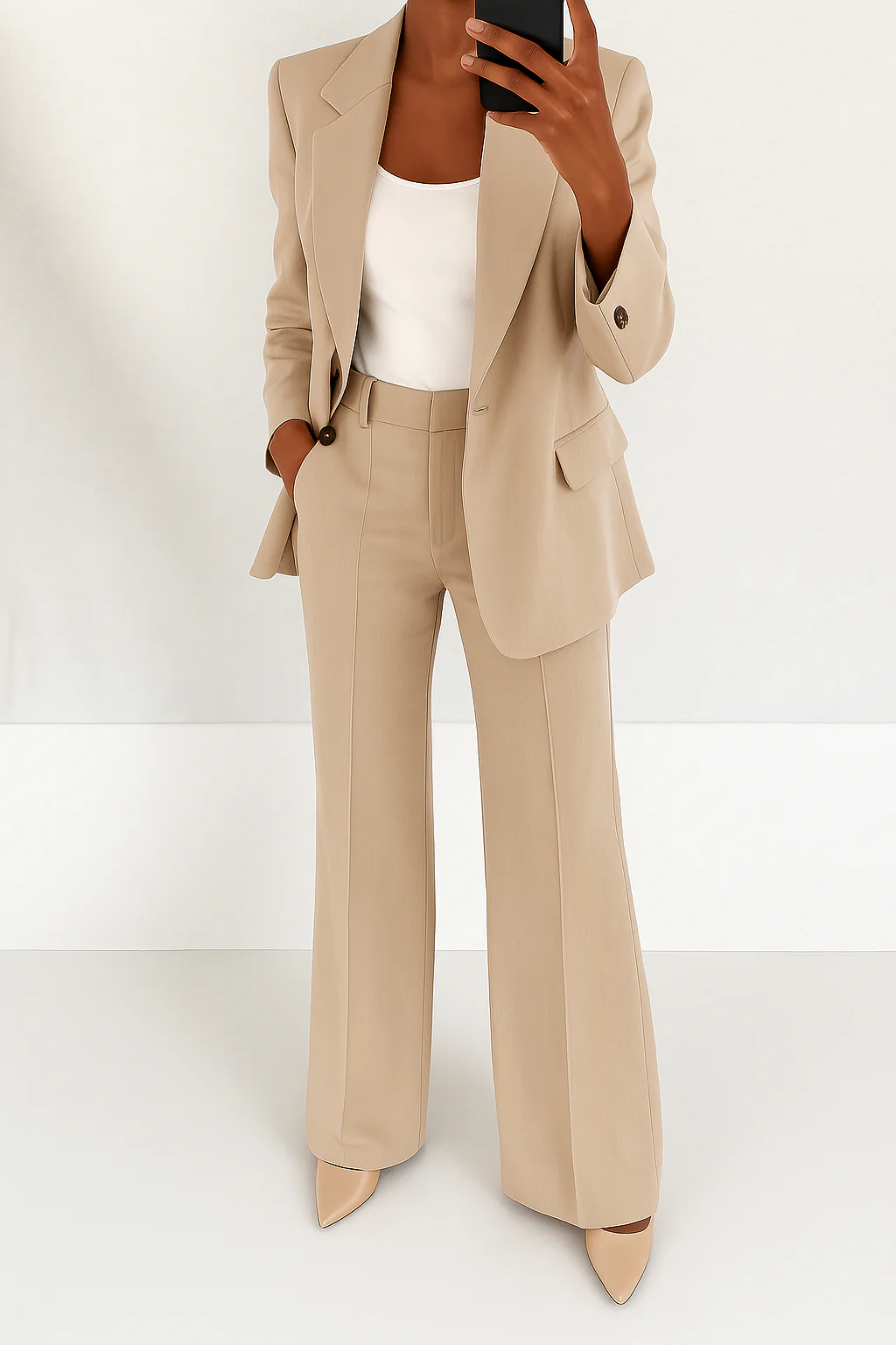 Margeline Thornvale | Blue Two-Piece Tailored Suit for Women