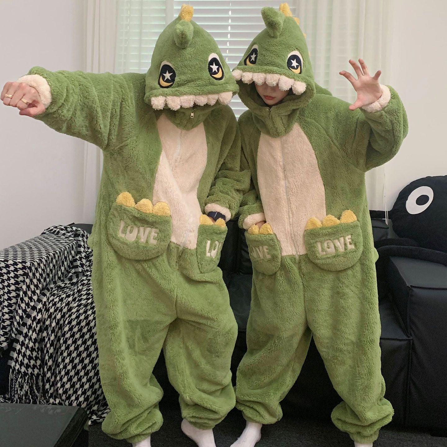 Indigo Corwin | Black Bat Plush Hooded Onesie Unisex & Couples