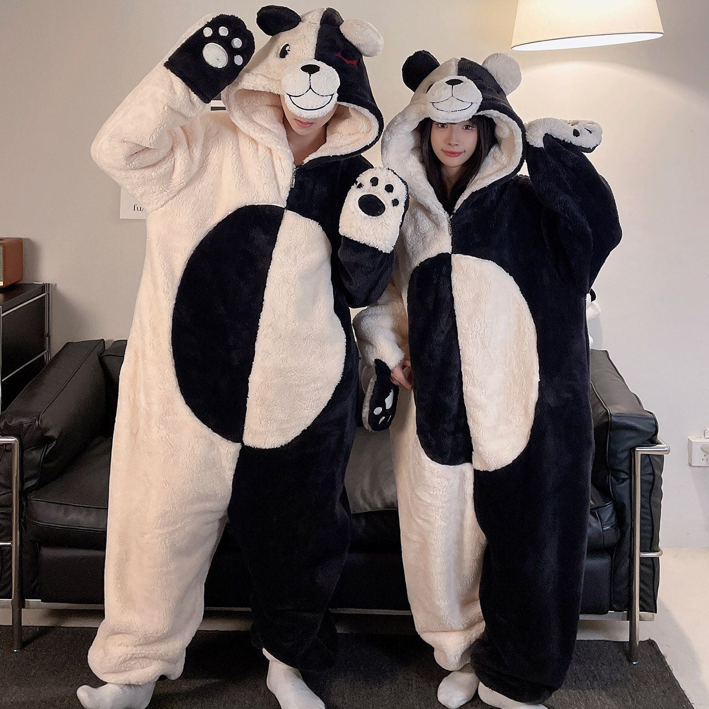 Indigo Corwin | Black Bat Plush Hooded Onesie Unisex & Couples