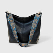 Valentina Rossetti | Cream Bucket Shoulder Bag with Boho Strap