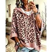 Rosalind Ferreira | Leopard Print Hooded Sweater For Women