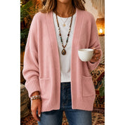 Bianca Ferrand | Blush Knit Sweater With Front Pockets For Women