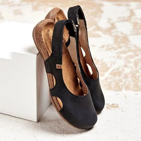 Colette Beaudreau | Blue Orthopedic Slingback Sandals for Women