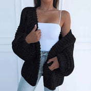 Odessa Larchmont | Chunky Knit Open-Front Sweater For Women
