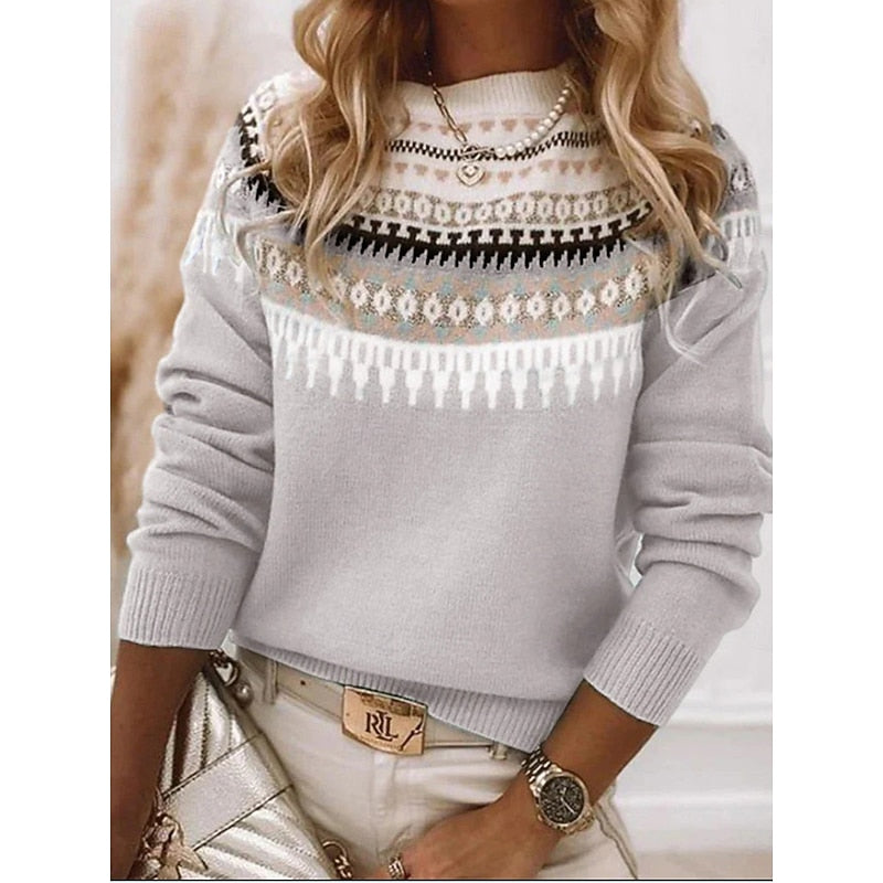 Adeline Farrow | Fair Isle Sweater For Women