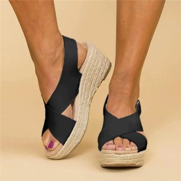 Celina Whitmore | Espadrille Wedge Sandals For Women
