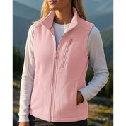 Margaux Sterling | Cozy Zip-Up Fleece Vest For Women