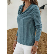 Marguerite Danvers | Cowl-Neck Ribbed Sweater For Women