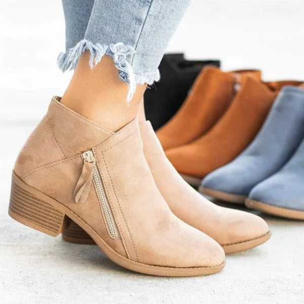 Sofia Laurent | Suede Ankle Boots For Women