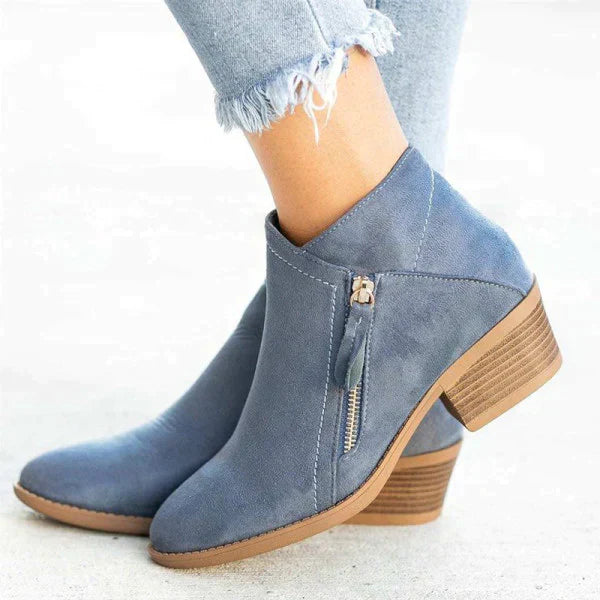 Sofia Laurent | Suede Ankle Boots For Women