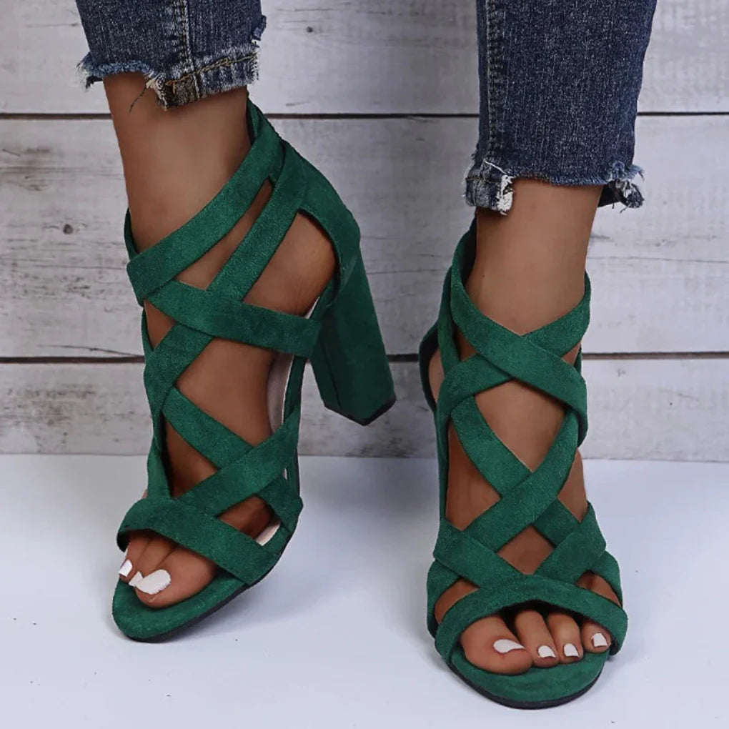 Giulia Santorini | Strappy Heel Sandals For Women