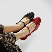 Lucinda Fairvale | Black Patent Mary Jane Block Heel