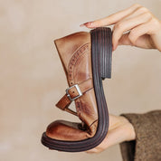 Rowena Ashfield | Brogue Mary Jane Flat Shoes For Women