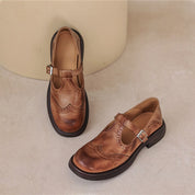 Rowena Ashfield | Brogue Mary Jane Flat Shoes For Women