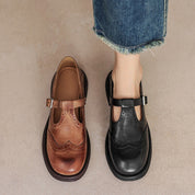 Rowena Ashfield | Brogue Mary Jane Flat Shoes For Women