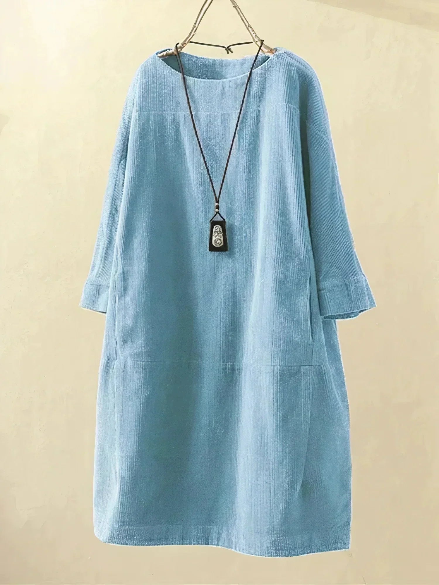 Audrey Belmonte | Corduroy Relaxed Midi Dress For Women