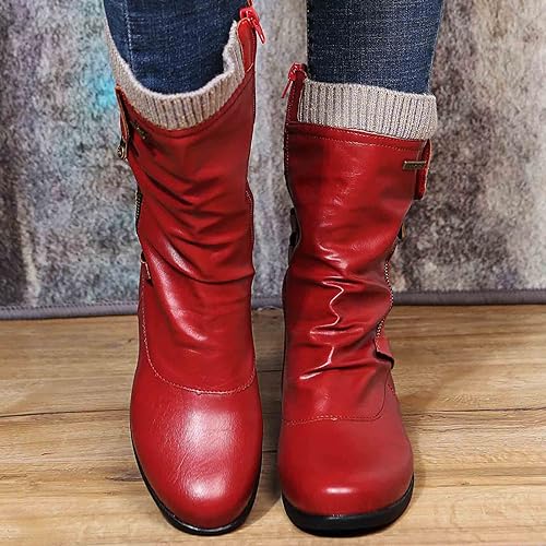 Merve Whitbury | Lace-Up Side-Zip Draped Boots For Women