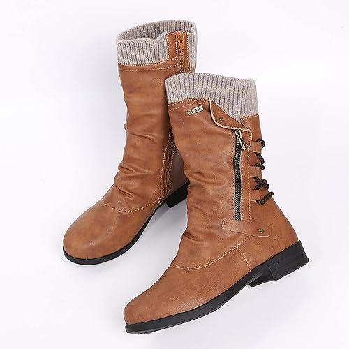 Merve Whitbury | Lace-Up Side-Zip Draped Boots For Women