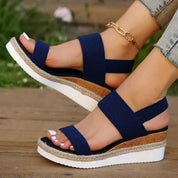 Florentine Caldecrest | Orthopedic Platform Sandals in Beige