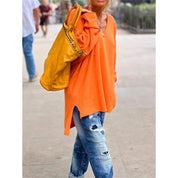 Francesca Moretti | Relaxed V-Neck Pullover For Women