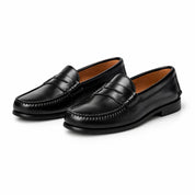 Harriet Dunmore | Women's Orthopedic Penny Loafers in Tan Leather