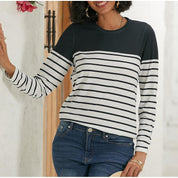 Noelle Ferrand | Striped Long Sleeve Top For Women