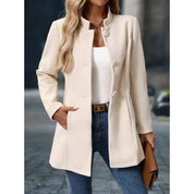 Odessa Whitmore | Elegant Stand-Collar Coat For Women