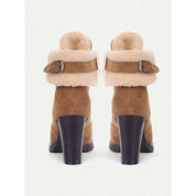 Talia Ashgrove | Fur-Trimmed Lace-Up Winter Boots For Women