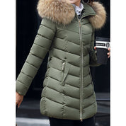 Isadora Whitcombe | Quilted Parka With Faux Fur Hood For Women