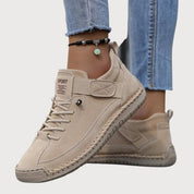 Genevra Wycliffe | White Orthopedic Slip-On Sneakers