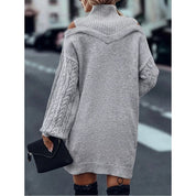Josette Villard | Cold-Shoulder Turtleneck Sweater Dress For Women