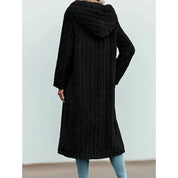 Alessia Romagnoli | Hooded Longline Faux Fur Coat For Women