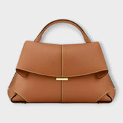 Loretta Vespucci | Black Structured Top Handle Handbag