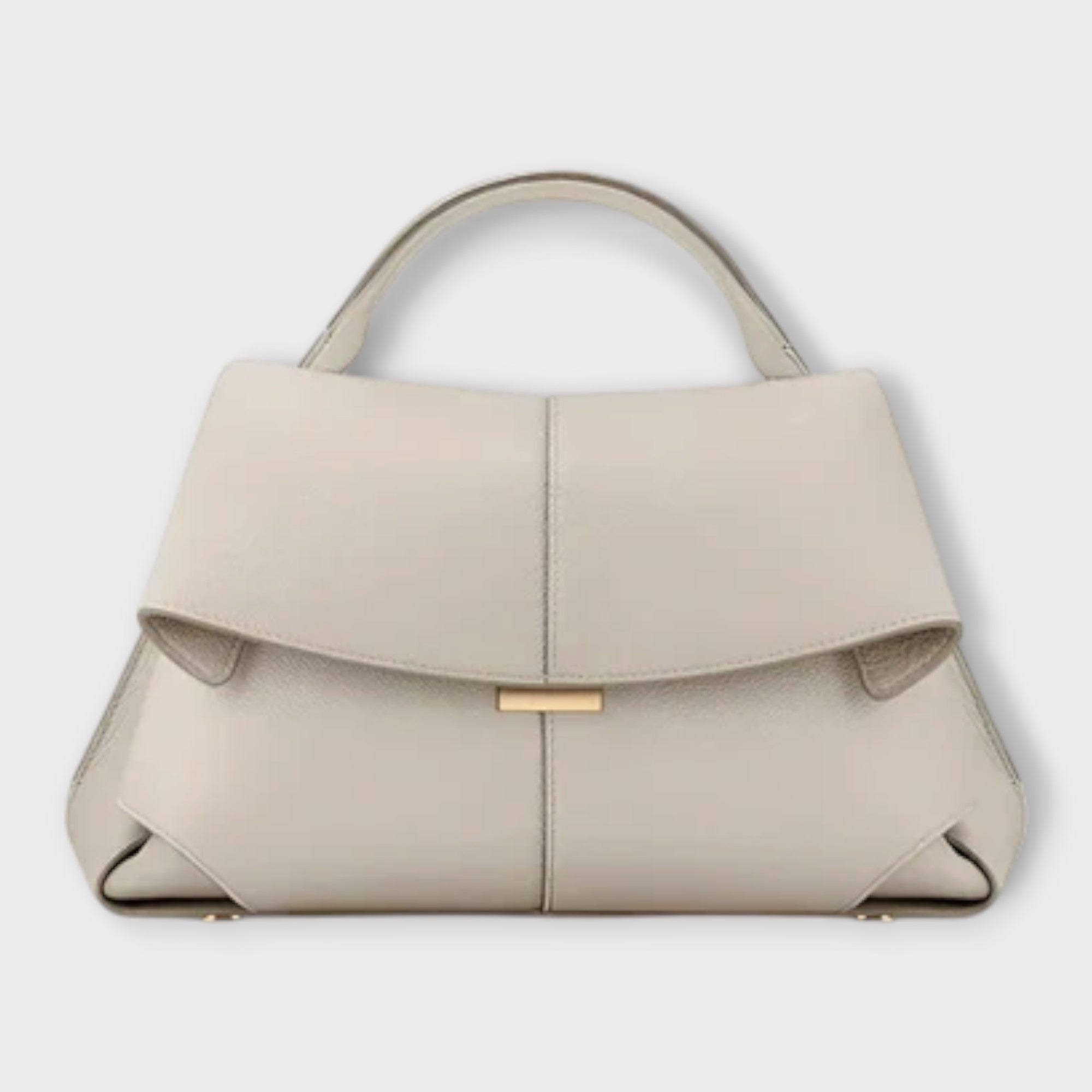 Loretta Vespucci | Black Structured Top Handle Handbag